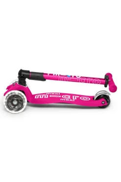 Patinete Maxi Deluxe Plegable LED · Rosa
