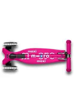 Patinete Maxi Deluxe Plegable LED · Rosa