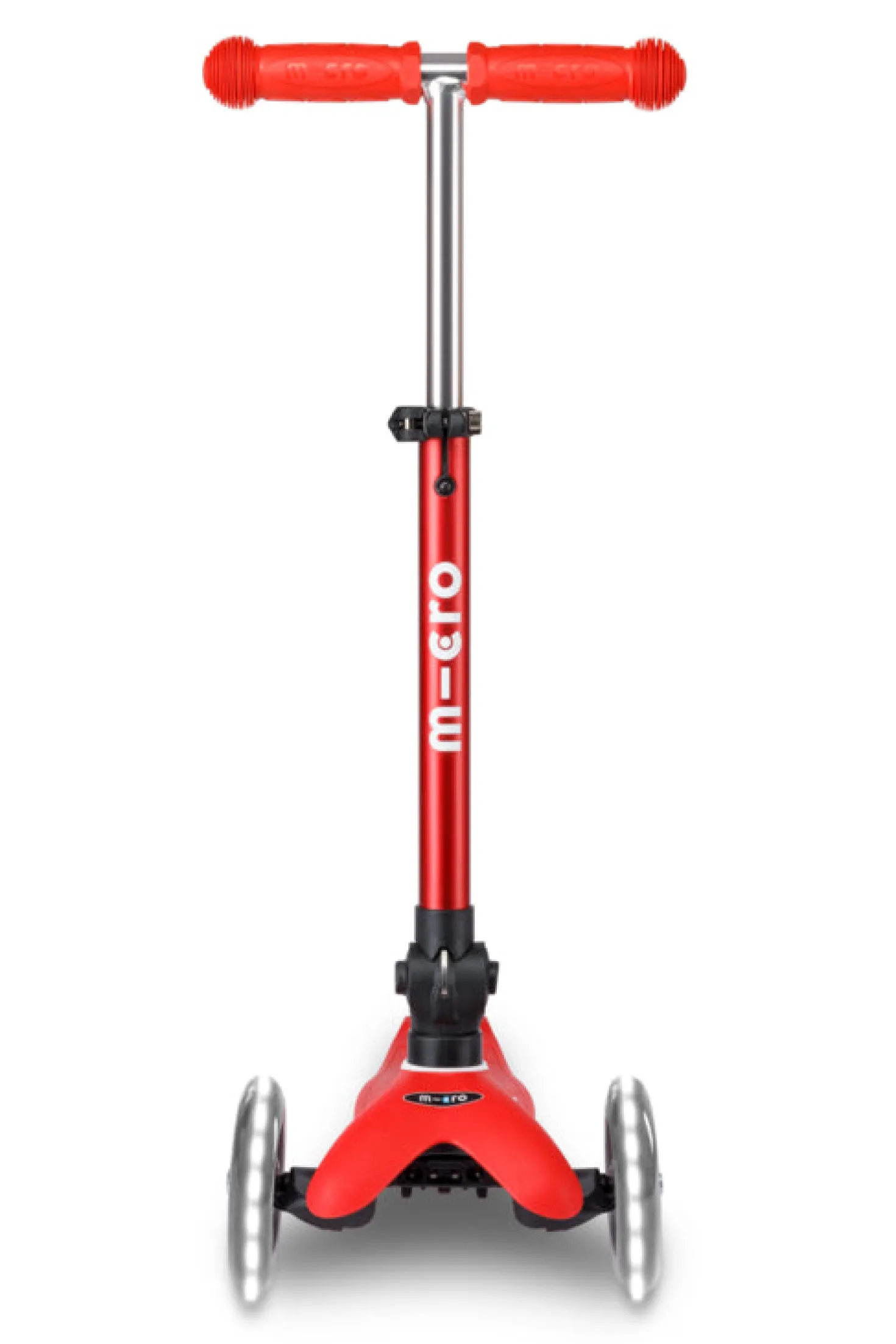 Patinete Mini Deluxe Plegable LED · Rojo