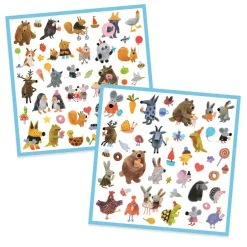Pegatinas Amiguitos suaves y peludos · Djeco