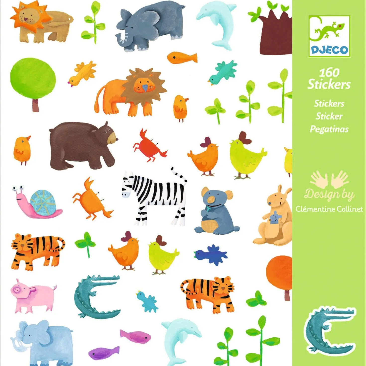 Pegatinas Animales · Djeco