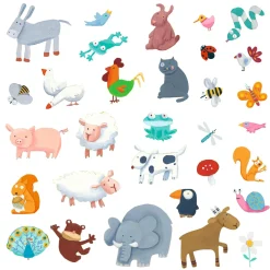 Pegatinas Animales · Djeco