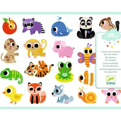 Pegatinas Bebés de Animales · Djeco