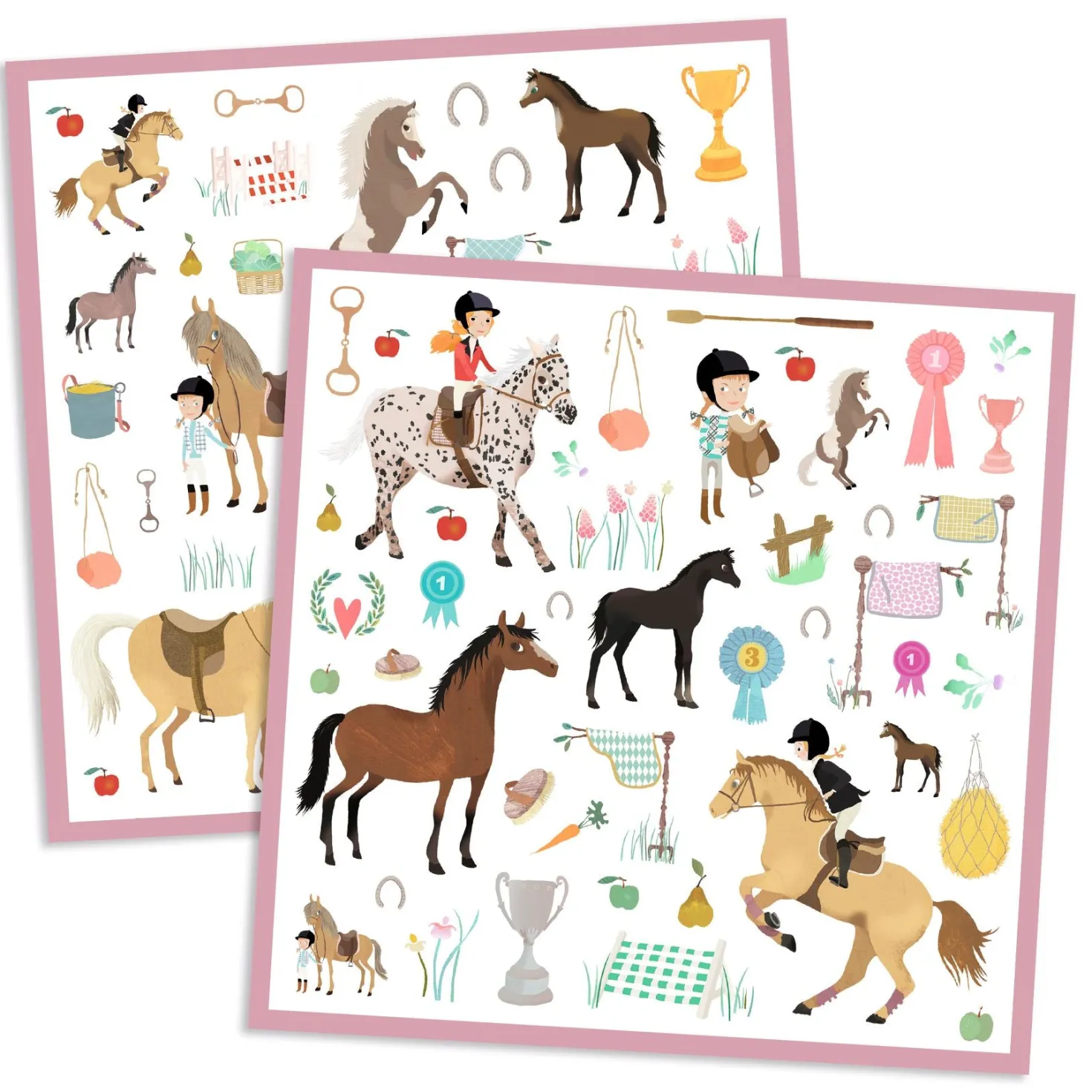 Pegatinas Caballos · Djeco