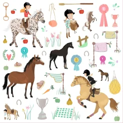Pegatinas Caballos · Djeco