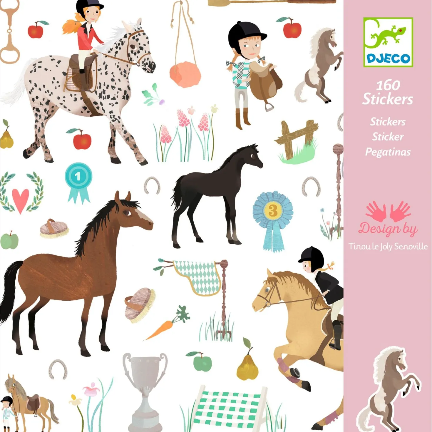 Pegatinas Caballos · Djeco