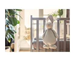 Peluche Luz-Sonido Conejo Moonie Gris/Rosa