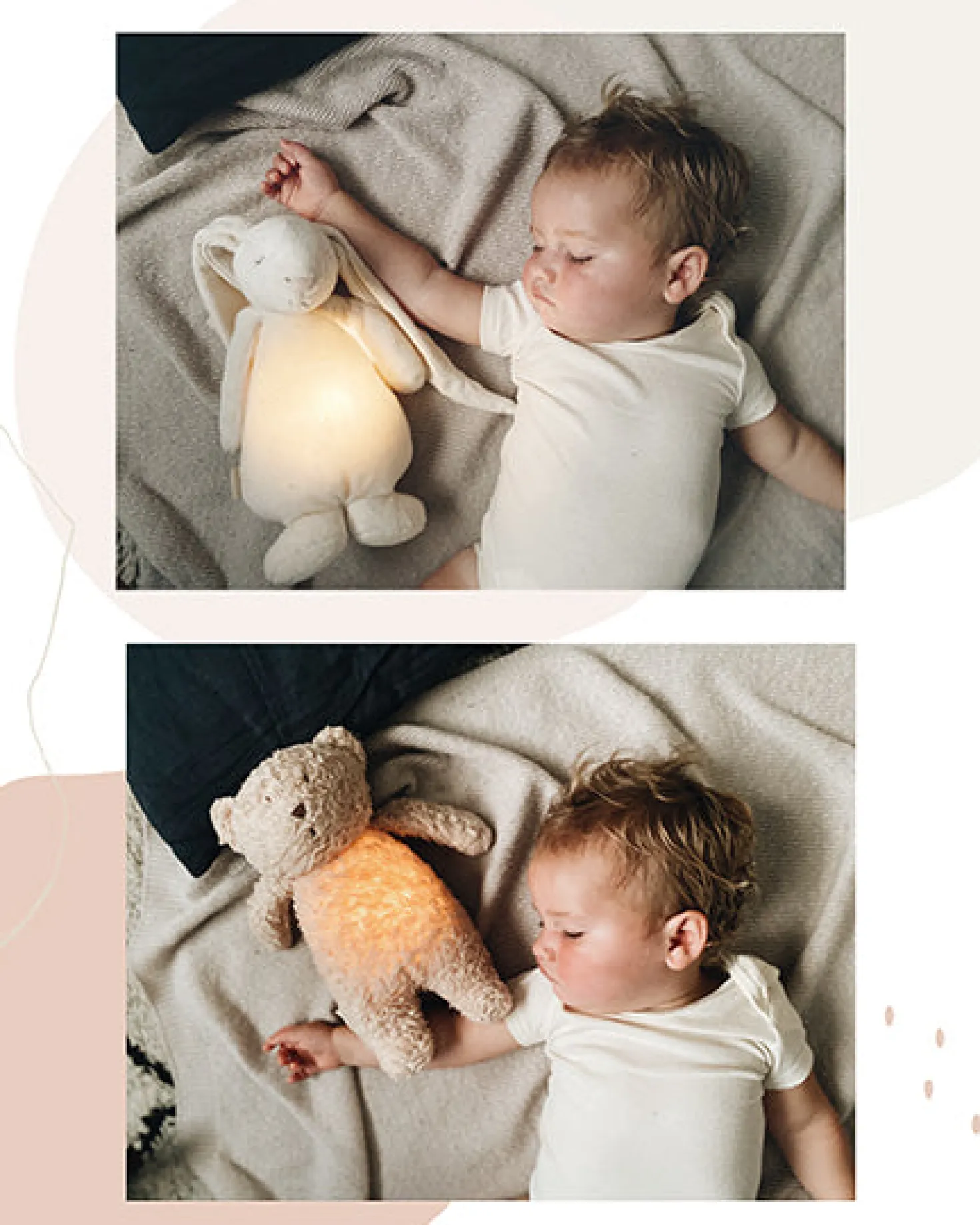 Peluche Luz-Sonido Conejo Moonie Sky