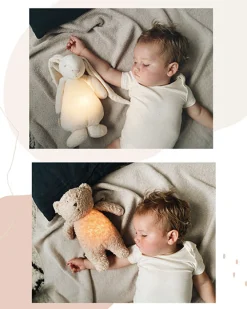 Peluche Luz-Sonido Oso Orgánico Moonie 2.0 Polar Natur