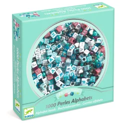 Perlas alfabeto plateadas · DJECO