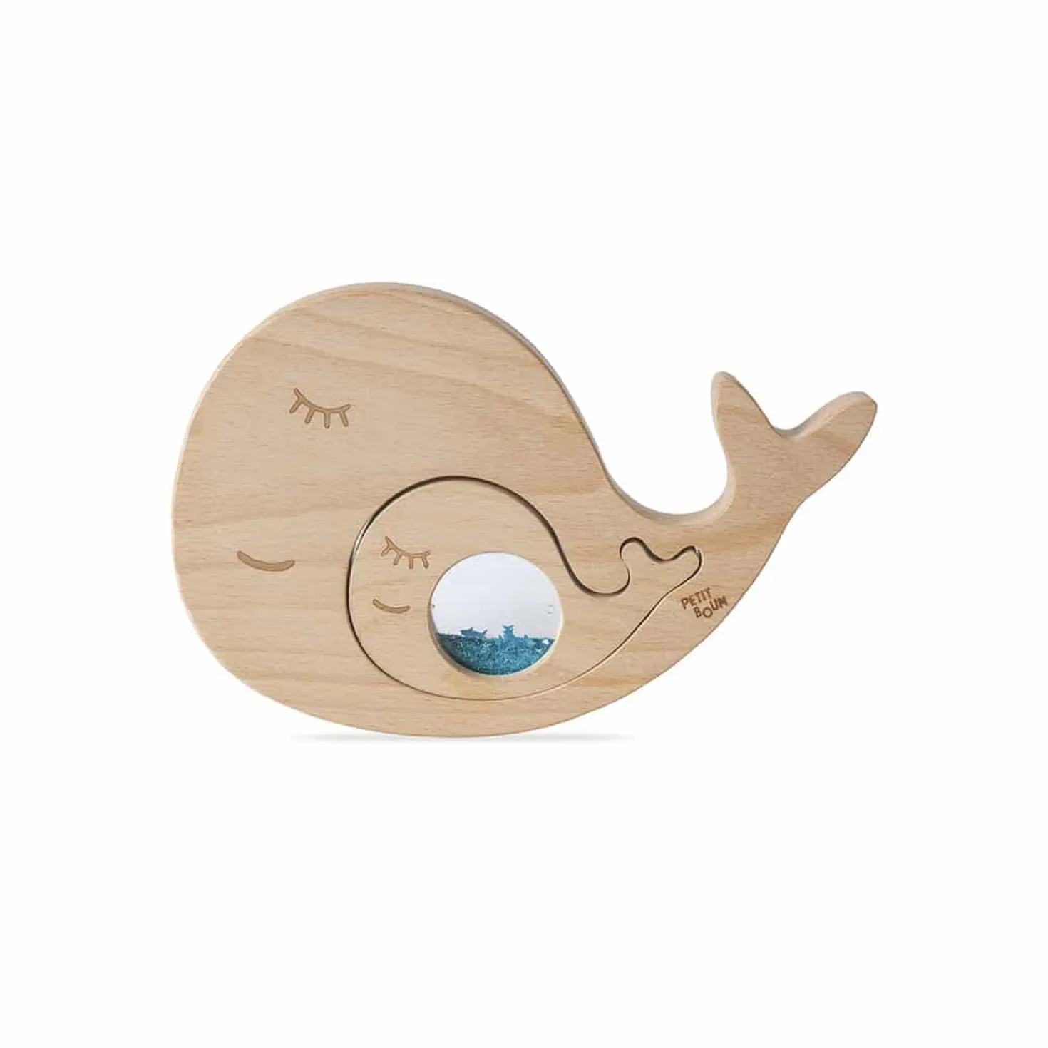 Petit Boum · Sensory Puzzle Whale & Baby