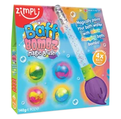 Pincel mágico mas 4 bombas de baño · Zimpli