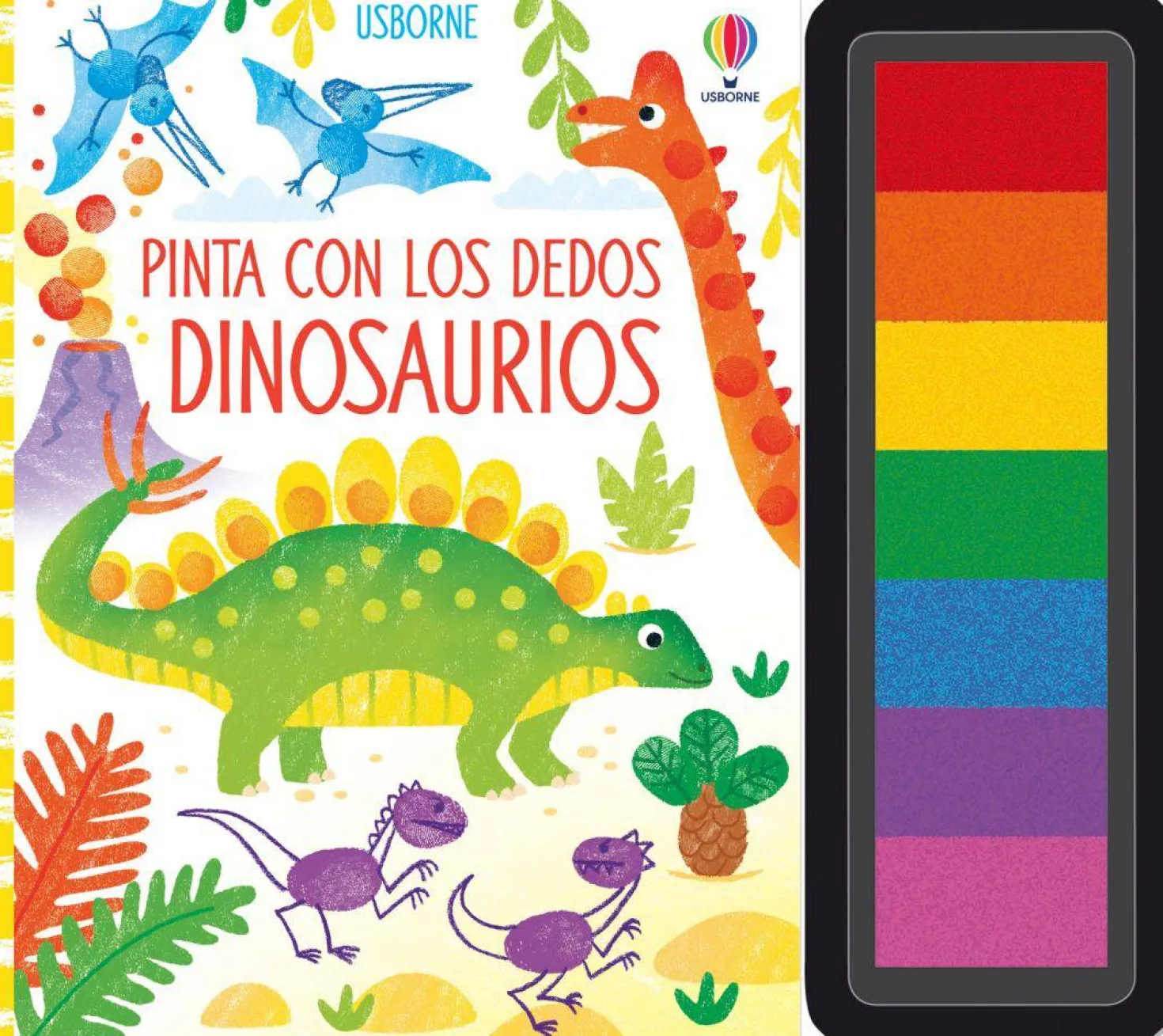Pinta con los dedos · Dinosaurios