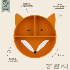 Plato compartimentos silicona Fox · Trixie