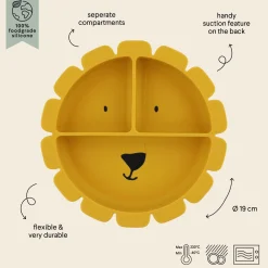 Plato compartimentos silicona León · Trixie