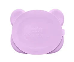 Plato con Ventosa Oso Lilac