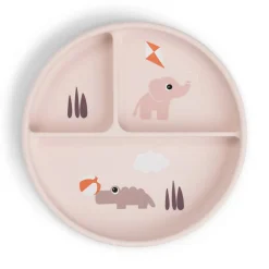 Plato silicona con compartimentos Playground Powder · Done by Deer