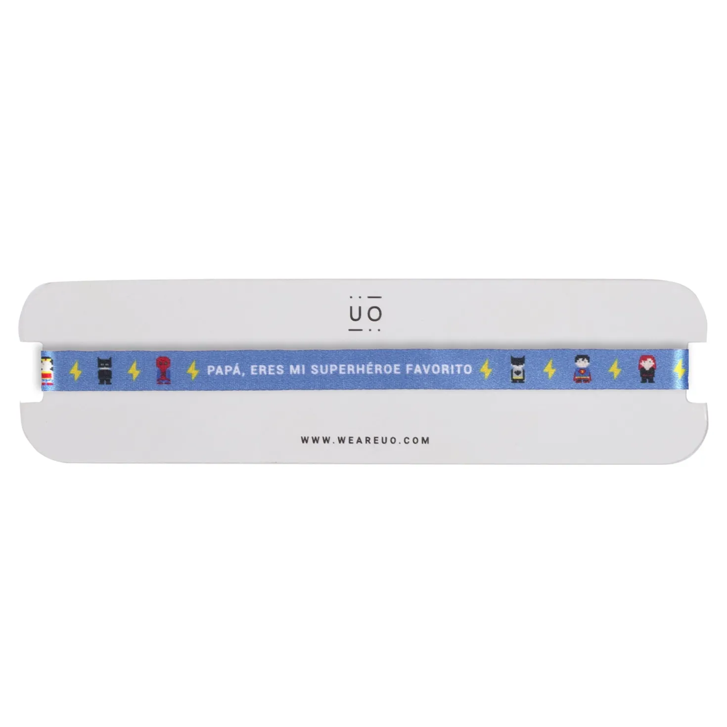 Pulsera tela "Papá, eres mi súper héroe favorito"