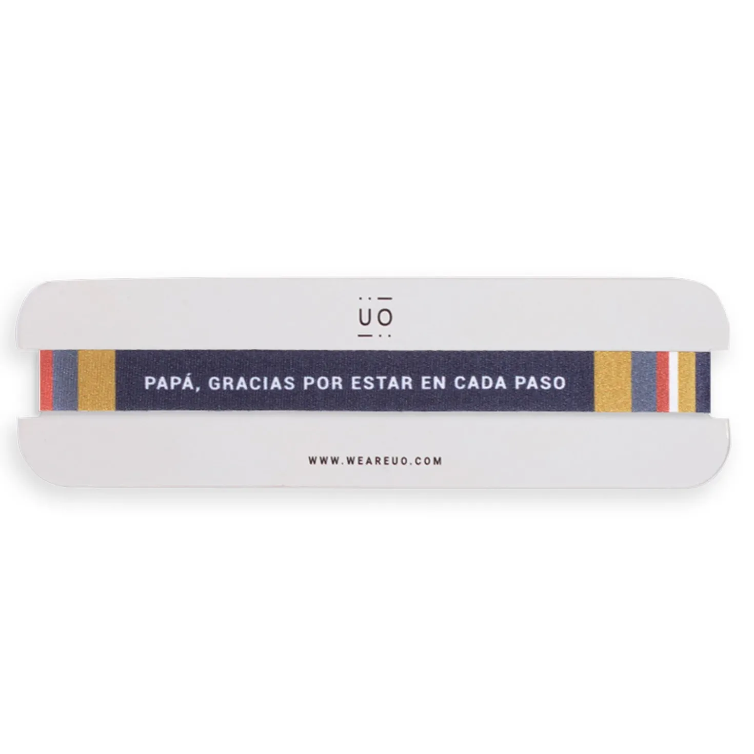 Pulsera tela "Papá, gracias por estar en cada paso"
