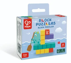 Puzzle de bolsillo con bloques · Hape