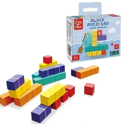Puzzle de bolsillo con bloques · Hape