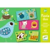 Puzzle dúo Habitats 20 piezas · Djeco