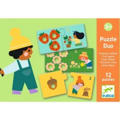 Puzzle dúo Primeras Cifras · Djeco