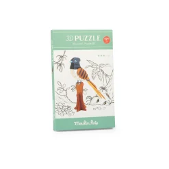 Puzzle 3D Papamoscas de paraíso Tout autour du monde · Moulin Roty