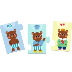Puzzle educativo Peluche se viste 10 piezas · Djeco