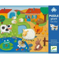 Puzzle Gigante Tactilo Farm Granja · DJECO