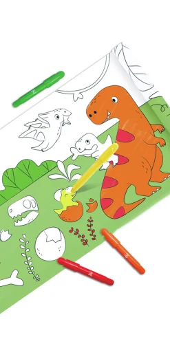 Rollo de papel para garabatos de Dinosaurios · Hape
