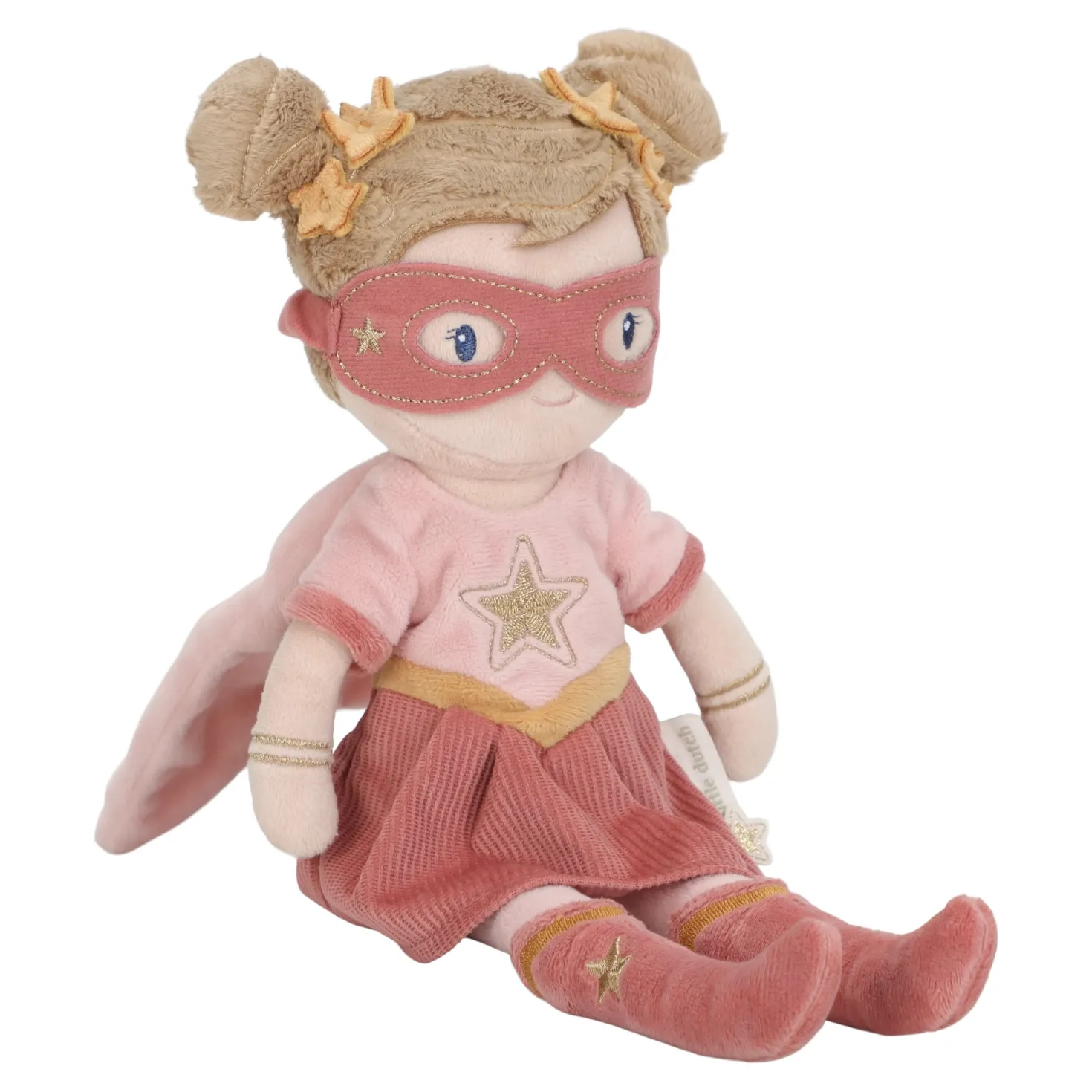 Rosa Superheroína Muñeca Blandita · Little Dutch