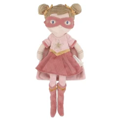 Rosa Superheroína Muñeca Blandita · Little Dutch