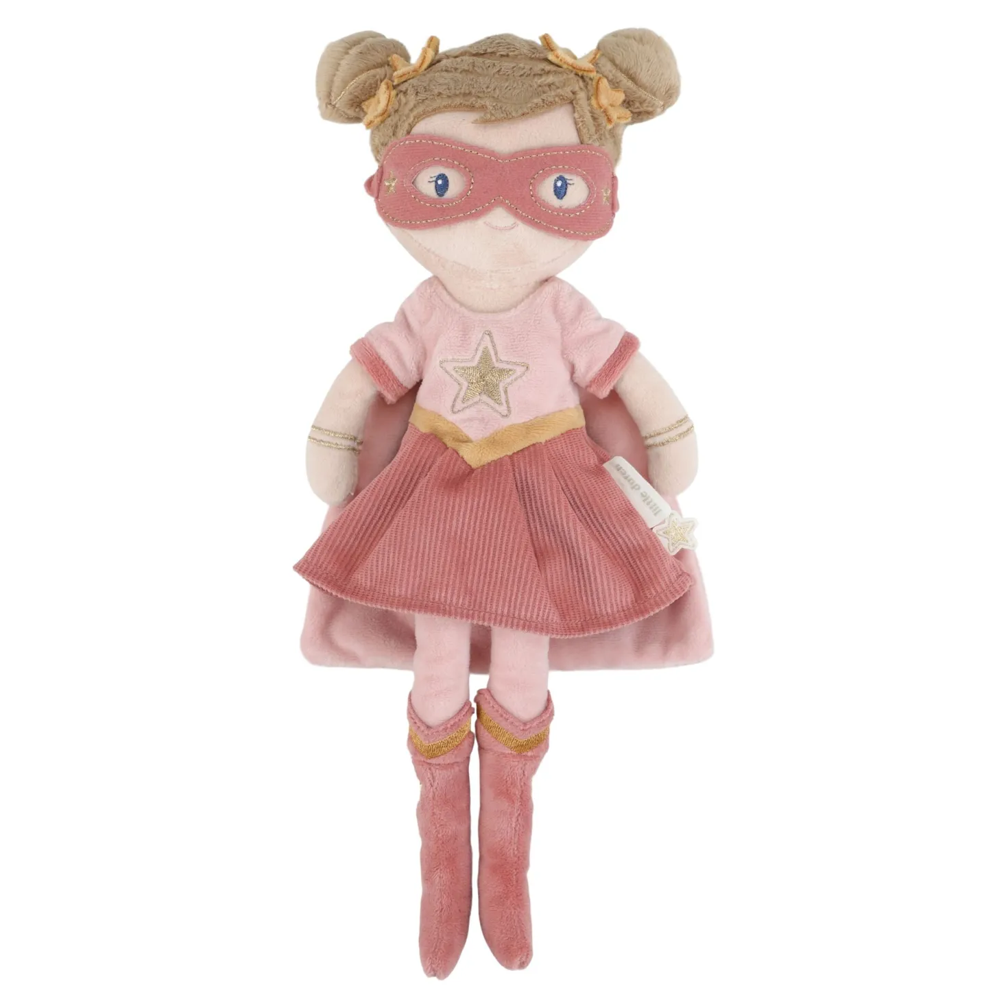 Rosa Superheroína Muñeca Blandita · Little Dutch