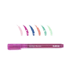 Rotuladores Purpurina Pastel (6 ud) · DJECO