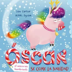 Óscar, el unicornio hambriento se come la Navidad