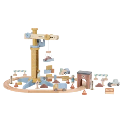 Set Construcción con grúa FSC · Little Dutch