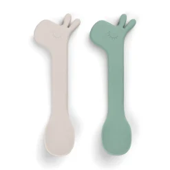 Set 2 cucharas silicona Lalee green · Done by Deer