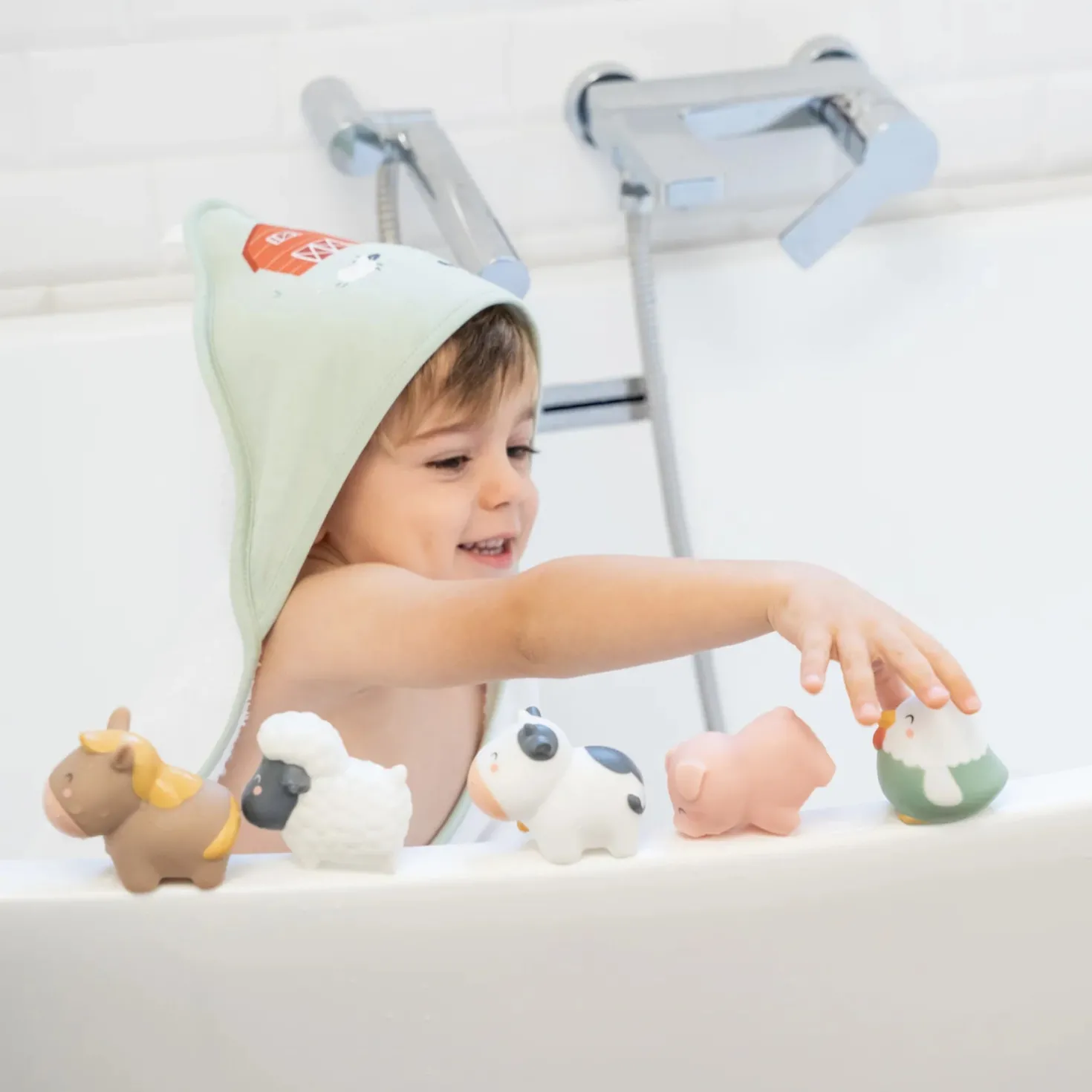 Set de juguetes de baño Funny Farm · Saro