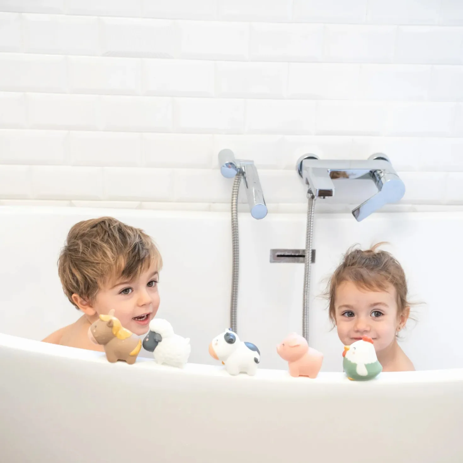 Set de juguetes de baño Funny Farm · Saro
