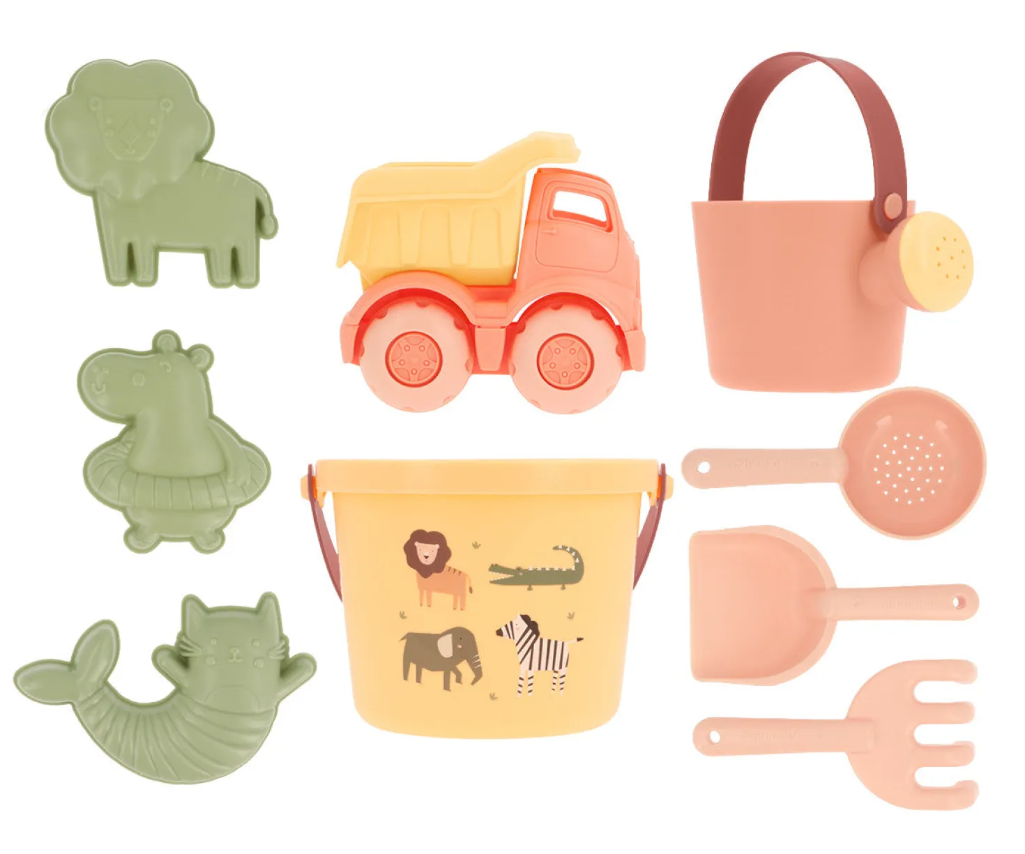 Set de Juguetes de Playa Cubo Playa Wild Animals