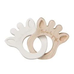 Silueta Anillo Caucho & Madera Sophie la girafe