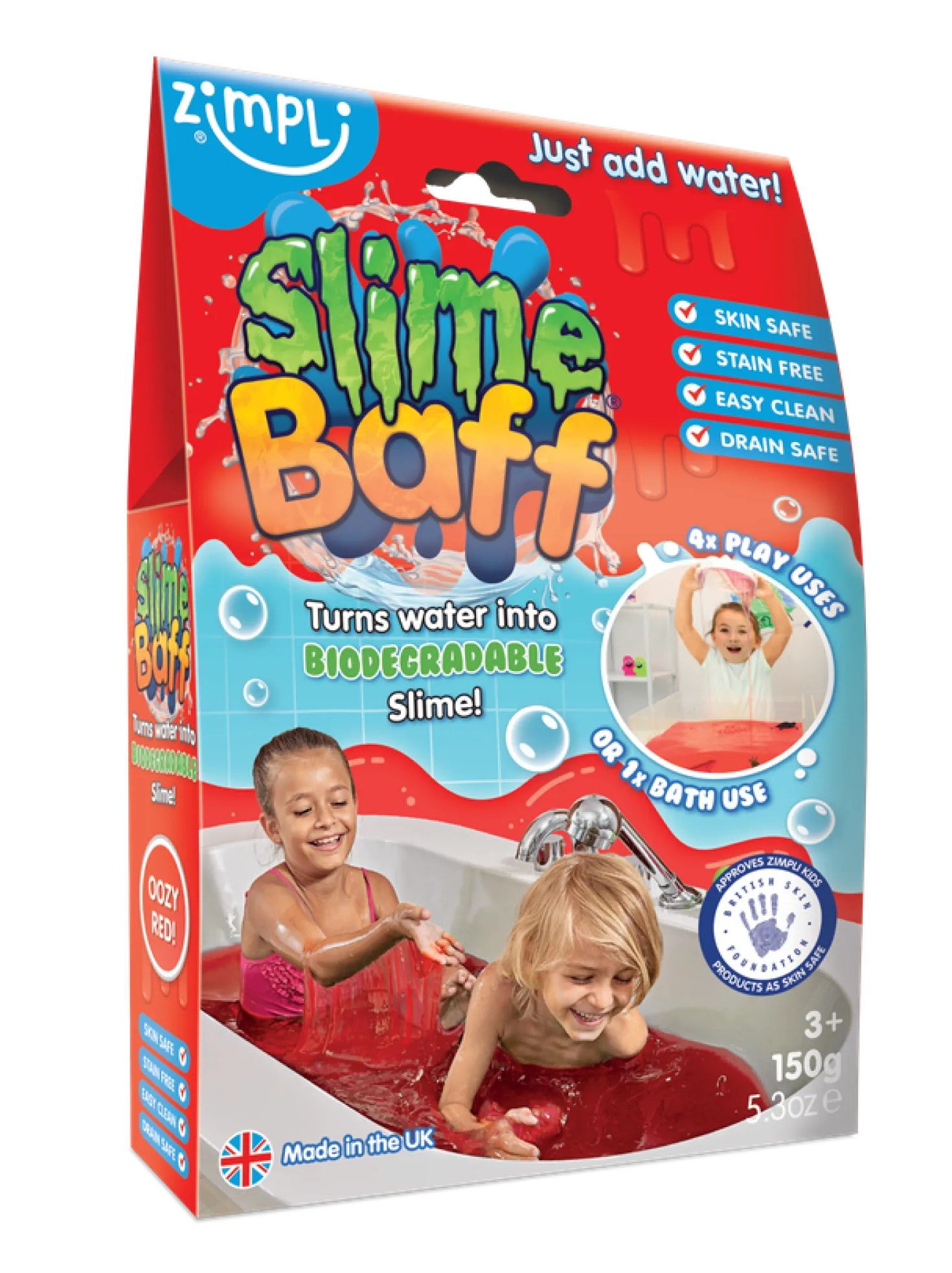 Slime para el baño Rojo · Zimpli