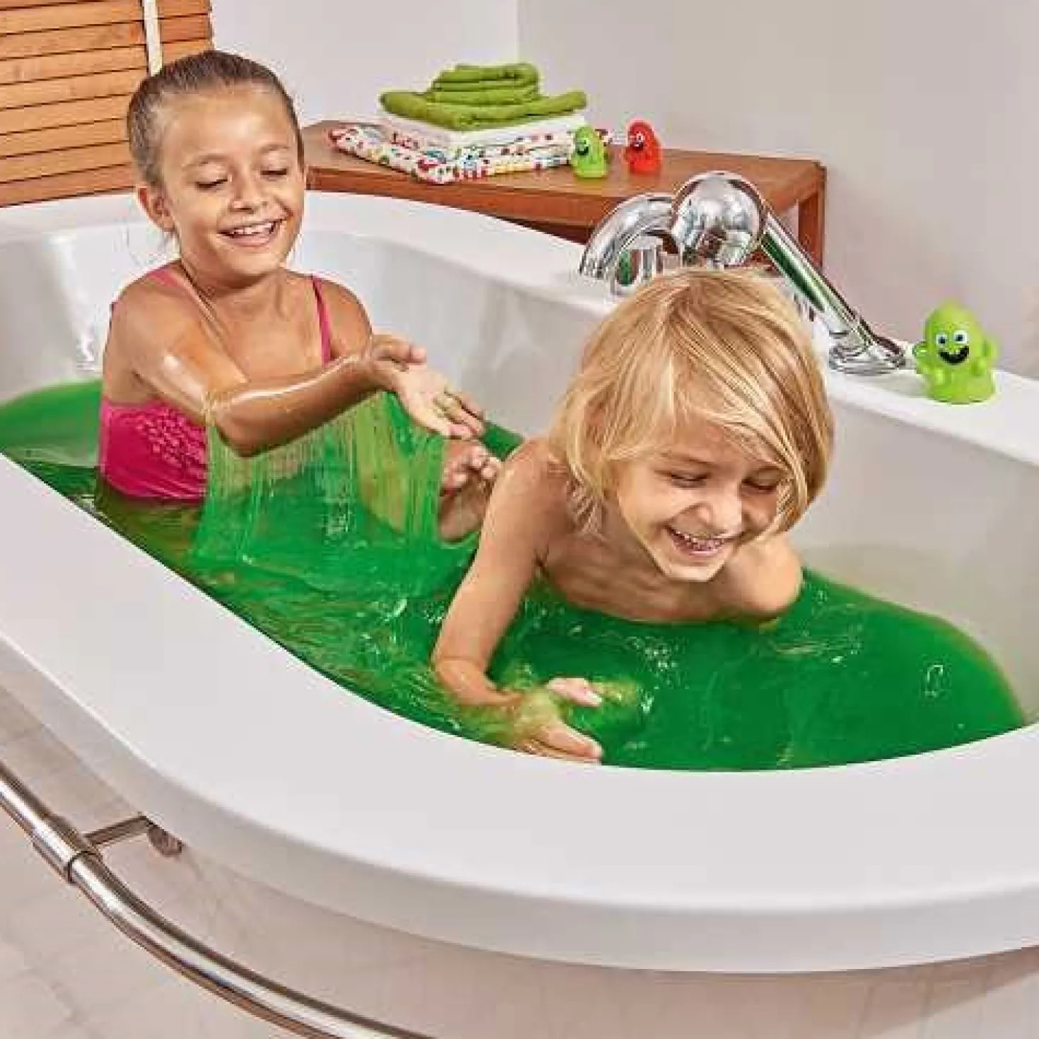 Slime para el baño Verde · Zimpli