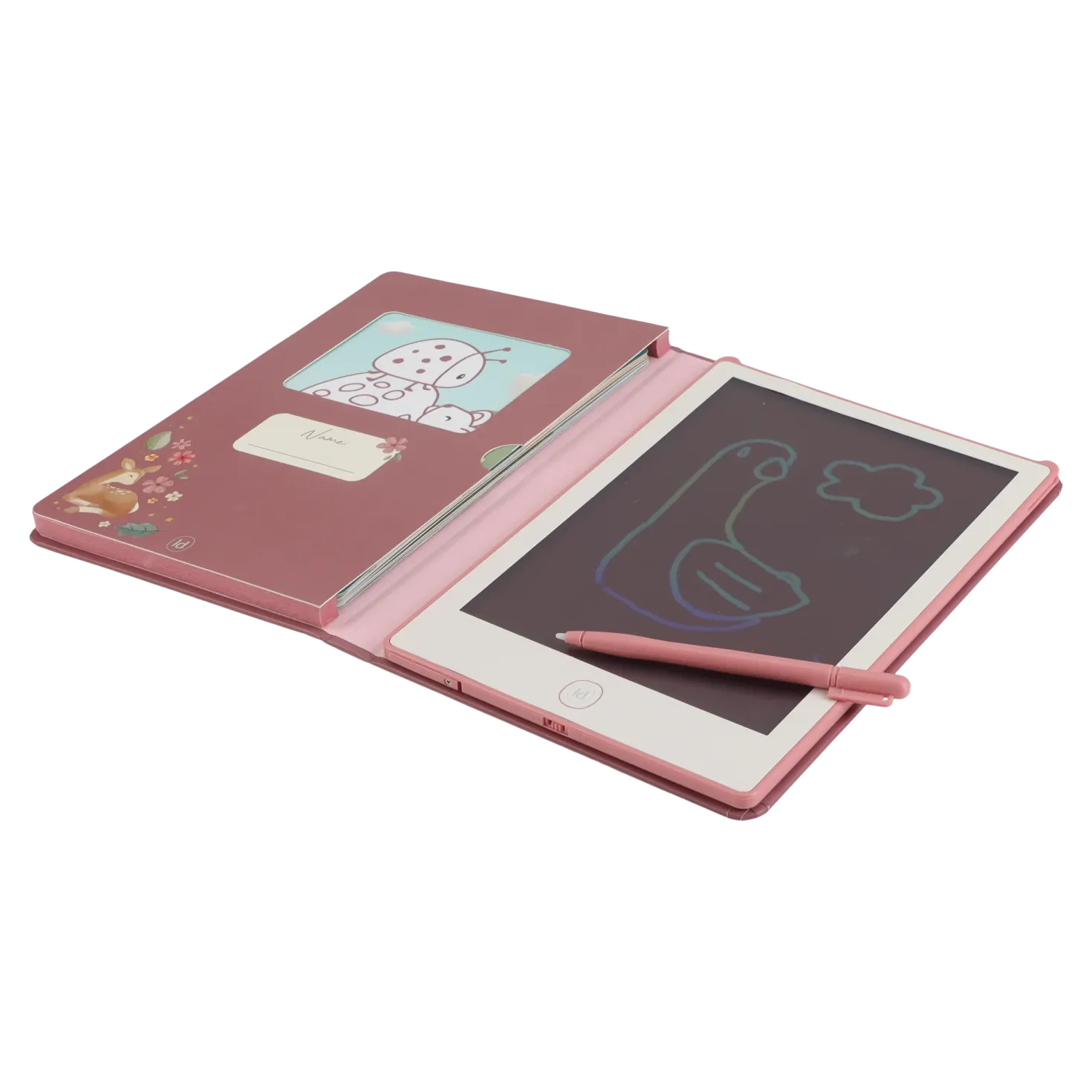 Tablet de dibujo Rosa Fairy Garden · Little Dutch
