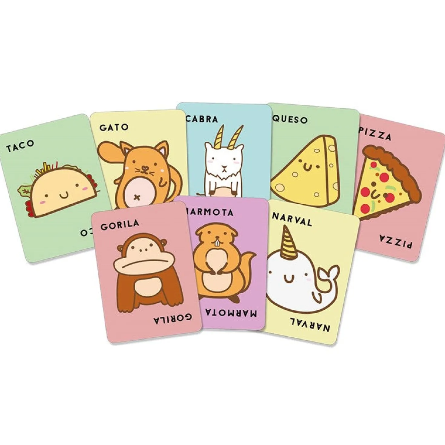 Taco, Peluche, Cabra, Queso, Pizza · Ludilo