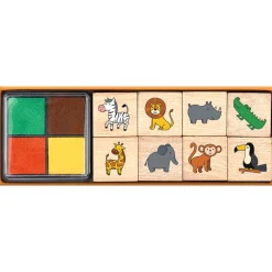 Tampones madera Animales Salvajes · Moses