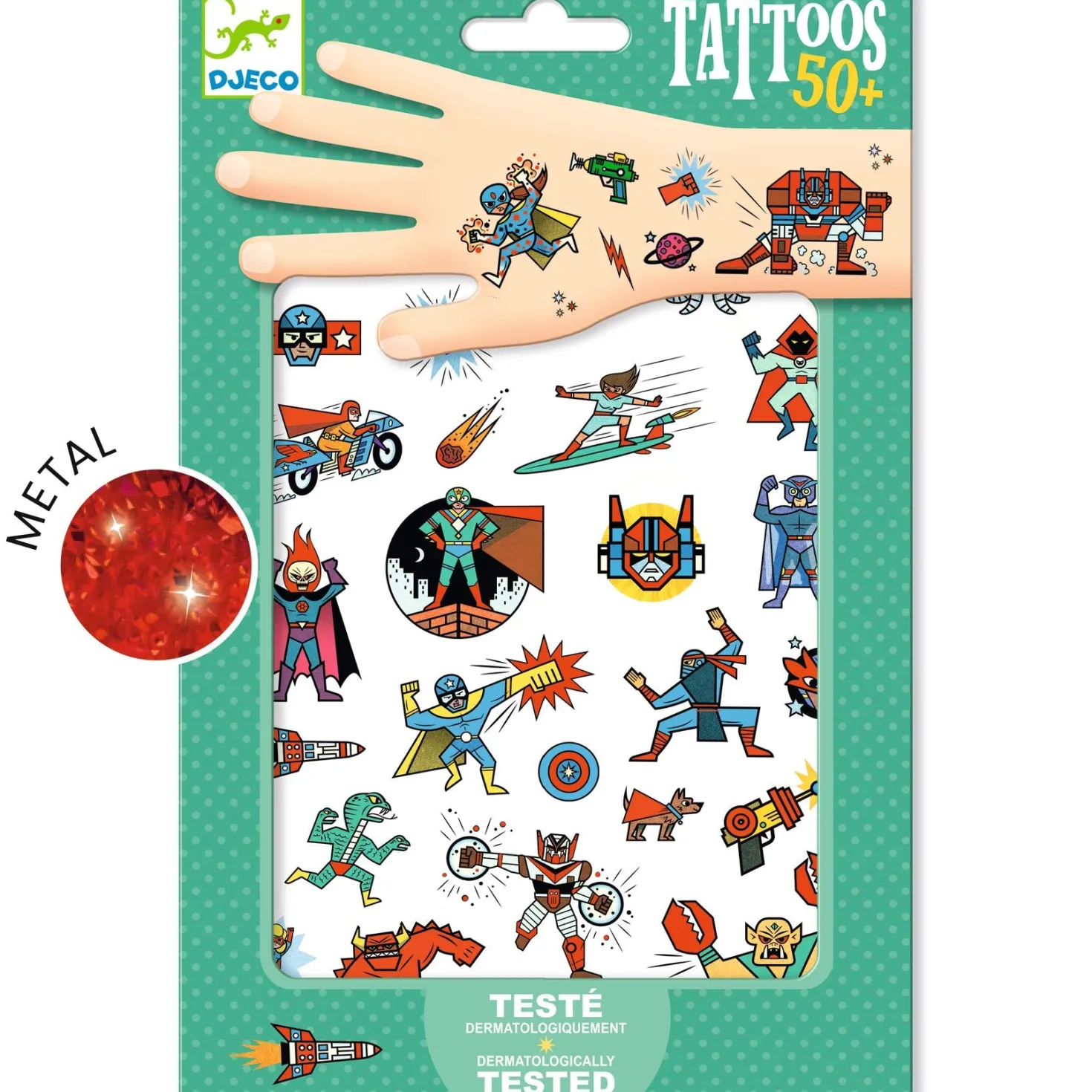 Tatuajes héroes contra villanos · DJECO