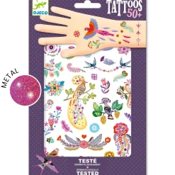 Tatuajes Pájaros Brillantes · DJECO