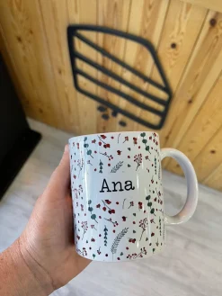 Taza · Christmas Flowers